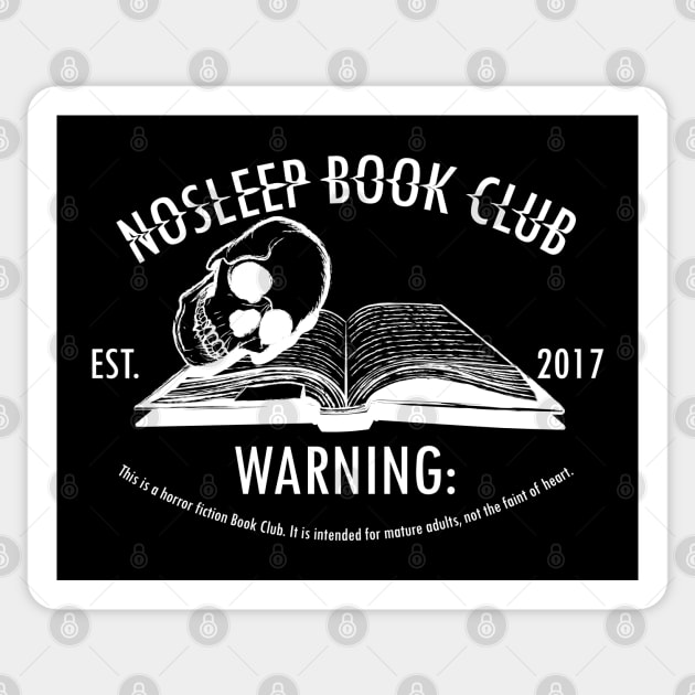 No Sleep Podcast Book Club Sticker by Desdymona